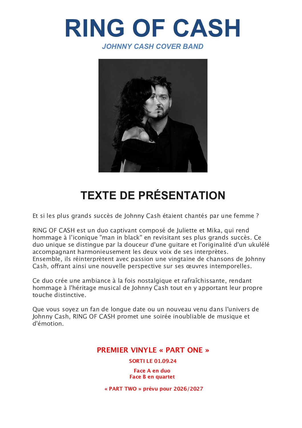 Texte de Présentation Ring of Cash