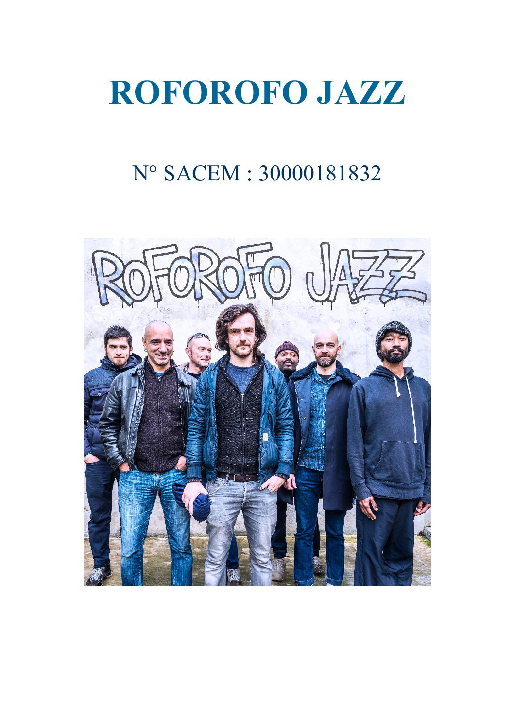 N° SACEM ROFOROFO