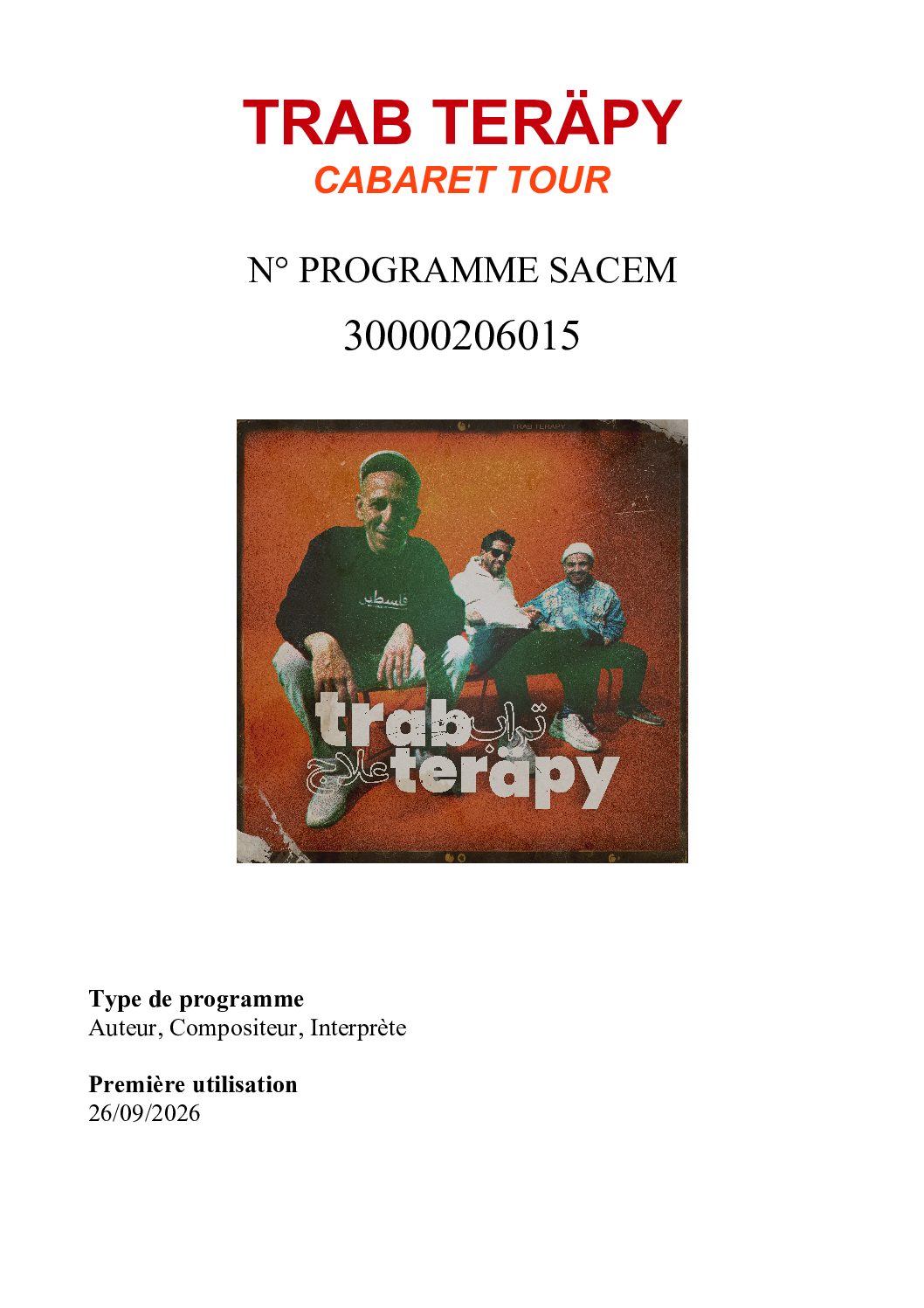 SACEM TRAB TERÄPY
